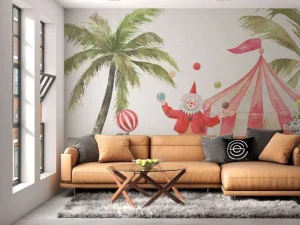 Fashion Vrolijke circus dieren Kinderkamer