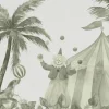 Outlet Vrolijke circus dieren in groen Kinderkamer | Dieren