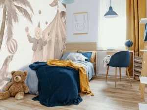 Sale Vrolijke circus dieren taupe Kinderkamer