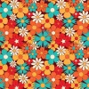 Sale Vrolijke retro bloemen Bloemen