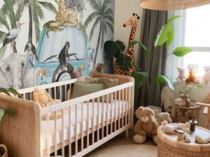 Online Vrolijke tropische dieren Kinderkamer