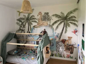 Online Vrolijke tropische dieren Kinderkamer