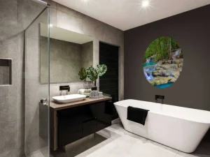 Sale Waterval met karakter fotobehang Bloemen