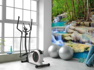 Sale Waterval met karakter fotobehang Bloemen