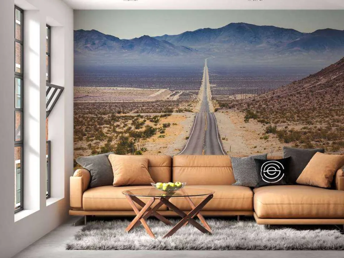 weg_door_een_amerikaanse__10.webp Hot Weg door een Amerikaanse woestijn fotobehang 3d