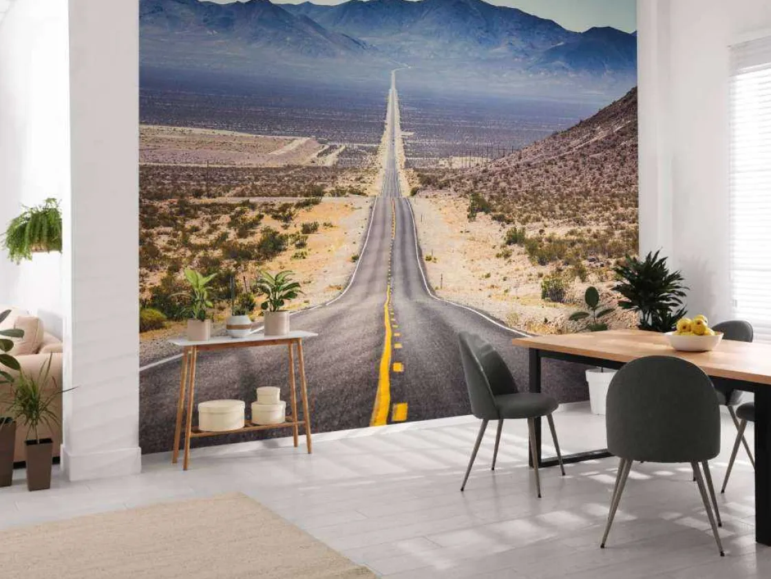 weg_door_een_amerikaanse__3.webp Hot Weg door een Amerikaanse woestijn fotobehang 3d