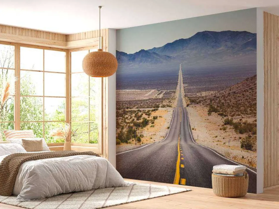 weg_door_een_amerikaanse__9.webp Hot Weg door een Amerikaanse woestijn fotobehang 3d