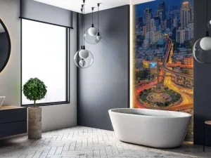 New Wegen in Bangkok fotobehang Architectuur