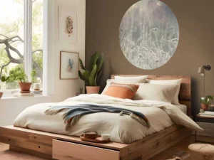 Clearance Weide planten in de zon met een wazige achtergrond fotobehang Slaapkamer | Bloemen