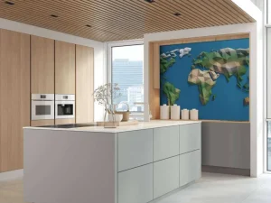 Outlet Wereldkaart in 3D fotobehang Hobbykamer | 3d