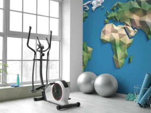 Outlet Wereldkaart in 3D fotobehang Hobbykamer | 3d