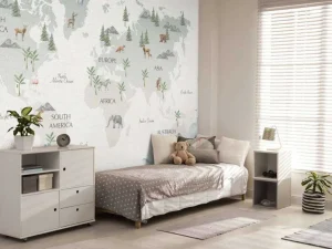Discount Wereldkaart in lucht thema Kinderkamer