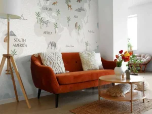 Discount Wereldkaart in lucht thema Kinderkamer