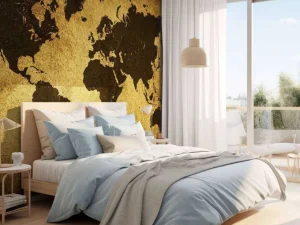 Clearance Wereldkaart in oude stijl fotobehang Hobbykamer