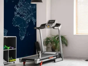 Best Wereldkaart met communicatienetwerk fotobehang Computerkamer