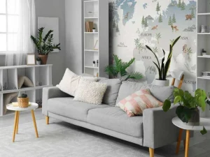 Outlet Wereldkaart met planeten Kinderkamer