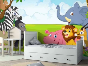 Best Wilde dieren in de jungle fotobehang Kinderkamer