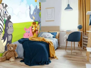 Best Wilde dieren in de jungle fotobehang Kinderkamer