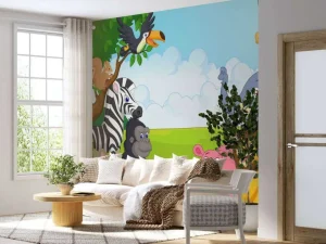 Best Wilde dieren in de jungle fotobehang Kinderkamer