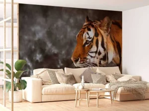 Clearance Wilde Tijger op zoek naar prooi fotobehang Dieren