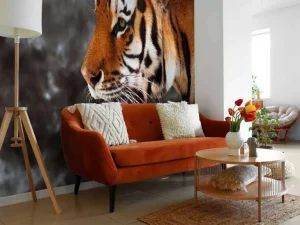 Clearance Wilde Tijger op zoek naar prooi fotobehang Dieren