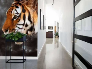 Clearance Wilde Tijger op zoek naar prooi fotobehang Dieren