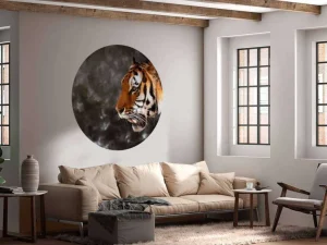 Clearance Wilde Tijger op zoek naar prooi fotobehang Dieren
