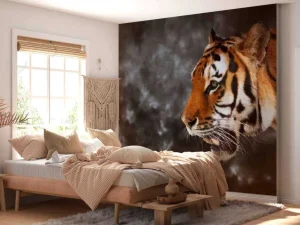 Clearance Wilde Tijger op zoek naar prooi fotobehang Dieren