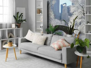 Fashion Winter in New York fotobehang Architectuur