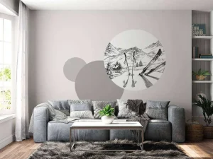Clearance Wintersport tekening fotobehang Sport