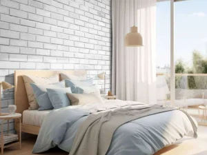 Discount Witte bakstenen muur fotobehang Keuken | Gang