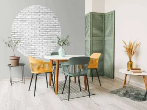 Discount Witte bakstenen muur fotobehang Keuken | Gang