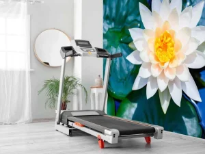 Discount Witte lotusbloem met gele kern fotobehang Bloemen