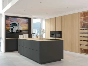 Clearance Witte vrachtwagen op de snelweg bij zonsondergang fotobehang Tienerkamer | Kinderkamer