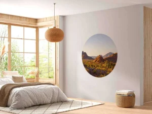 Online Woestijnlandschap met cactussen fotobehang Bloemen