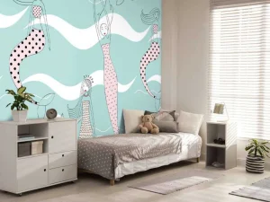 Outlet Zeemeerminnen print fotobehang Kinderkamer