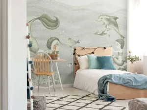 Fashion Zeemeerminnen wereld in groen Kinderkamer | Dieren