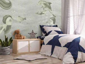 Fashion Zeemeerminnen wereld in groen Kinderkamer | Dieren