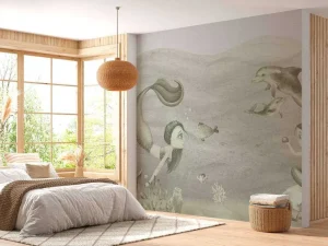 Fashion Zeemeerminnen wereld in groen Kinderkamer | Dieren