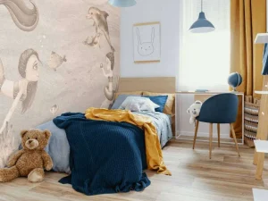Fashion Zeemeerminnen wereld in taupe Kinderkamer | Dieren