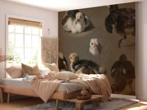 Best Zeven kuikens fotobehang Kunst & Design