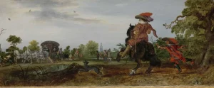 New Zomer door Adriaen van de Venne fotobehang Kunst & Design