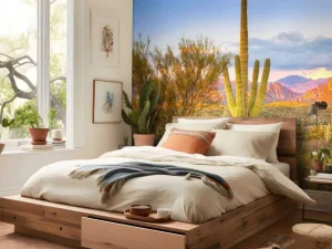 Discount Zonsondergang in een steppe fotobehang Tienerkamer | Bloemen