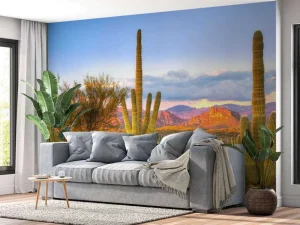 Discount Zonsondergang in een steppe fotobehang Tienerkamer | Bloemen