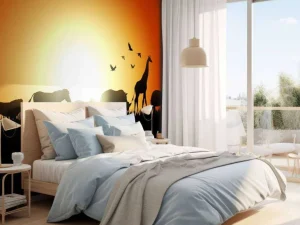 New Zonsondergang in Madagaskar design fotobehang Dieren