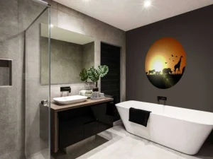 New Zonsondergang in Madagaskar design fotobehang Dieren