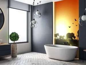 New Zonsondergang in Madagaskar design fotobehang Dieren
